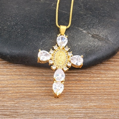 Virgin Mary Cross Necklace | Buy One Get One 50% Off